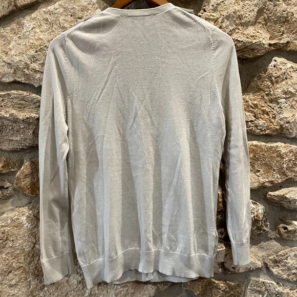 Ann Taylor Loft Petite Cardigan in Mint Green Adorable Ribbon Detailing size LP - Picture 2 of 6